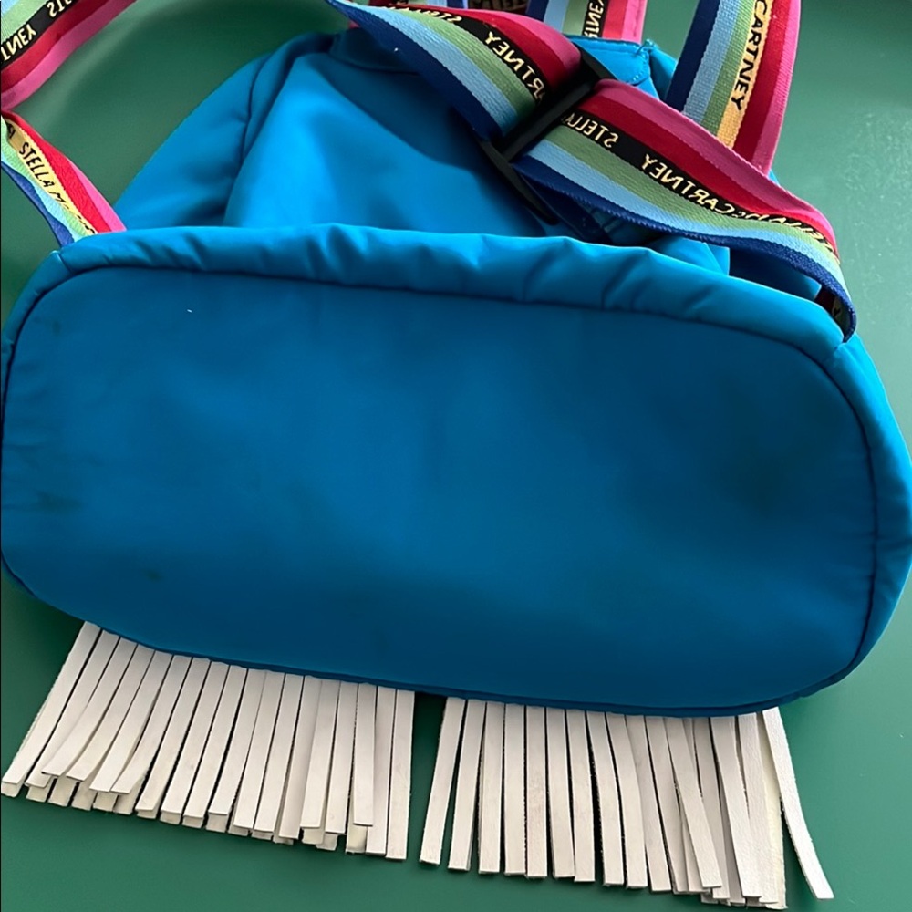 Stella McCartney Kids Weather Patches Backpack in Blue - Picture 6 of 6